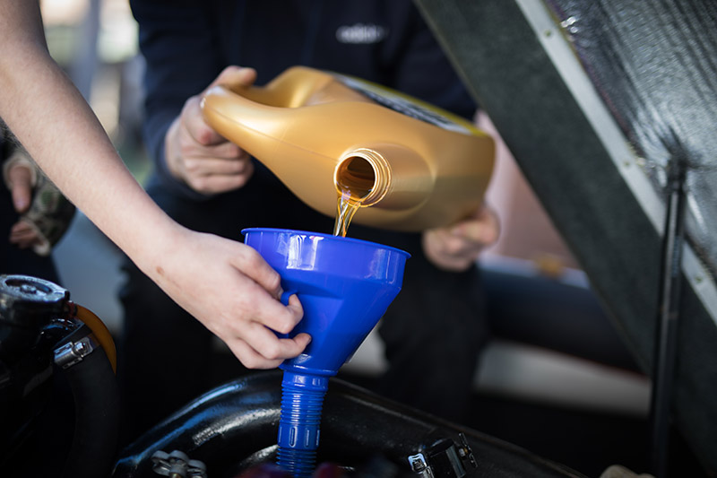 Car Changing Oil